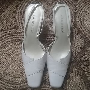Caressa baige slingback shoes